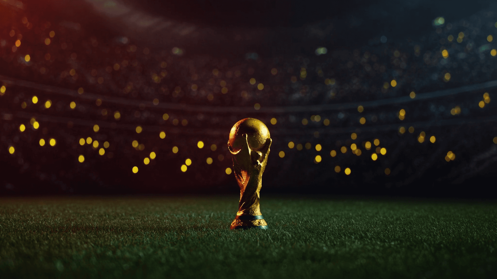 Trofeo del Mundial 2026 en el estadio